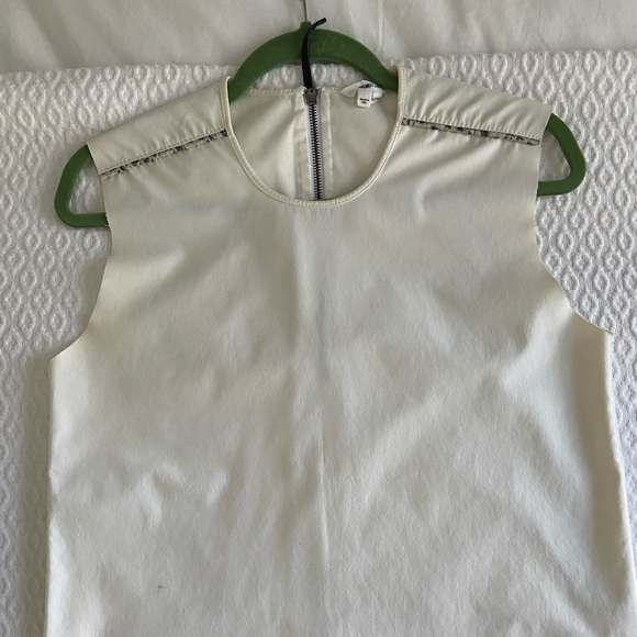 Helmut Lang, size small, sleeveless cotton top with back zipper detail - Picture 1 of 2
